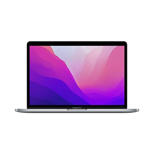 2022 Apple MacBook Pro laptop with M2 chip: 13-inch Retina display, 8GB RAM, 256GB ​​​​​​​SSD ​​​​​​​storage, Touch Bar, backlit keyboard, FaceTime HD camera; Space Grey ​​​​​​​
