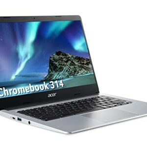 Acer Chromebook 314 CB314-1H - (Intel Celeron N4020, 4GB, 64GB eMMC, 14 Inch Full HD Display, Google Chrome OS, Silver)