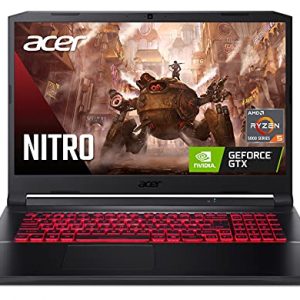 Acer Nitro 5 AN517-41-R7EY Gaming Laptop, AMD Ryzen 5 5600H Hexa-Core Processor | NVIDIA GeForce GTX 1650 | 17.3" FHD IPS Display | 8GB DDR4 | 512GB NVMe SSD | WiFi 6 | Backlit Keyboard