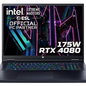 Acer Predator Helios 18 PH18-71 18-inch Gaming Laptop - (Intel Core i9-13900HX, 32 GB RAM, 2 TB SSD, NVIDIA GeForce RTX 4080 12G, 2560 x 1600 250Hz Mini LED Display, Windows 11, Black)