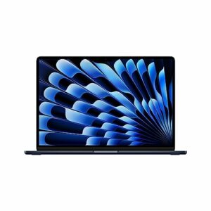 Apple 2023 MacBook Air laptop with M2 chip: 15.3-inch Liquid Retina display, 8GB RAM, 256GB SSD storage, backlit keyboard, 1080p FaceTime HD camera, Touch ID. Works with iPhone/iPad; Midnight