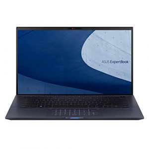 ASUS ExpertBook B9450FA - 14" IPS Full HD screen (Intel i7-10510U, 8GB RAM, 512GB NMVe M.2 PCIe SSD, Backlit Keyboard, TPM, WiFi-6, NumberPad, Win 10 Pro) - Includes Carry Sleeve & Micro HDMI Dongle