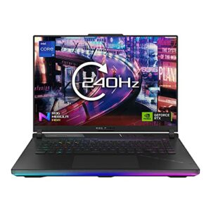 ASUS Laptop ROG Strix SCAR 16 G634JZ 16.0” WQXGA 240Hz 1100nits Gaming Laptop (Intel i9-13980HX, NVIDIA GeForce RTX 4080, 32GB RAM, 1TB SSD, Windows 11) Includes ROG HDR Nebula Display