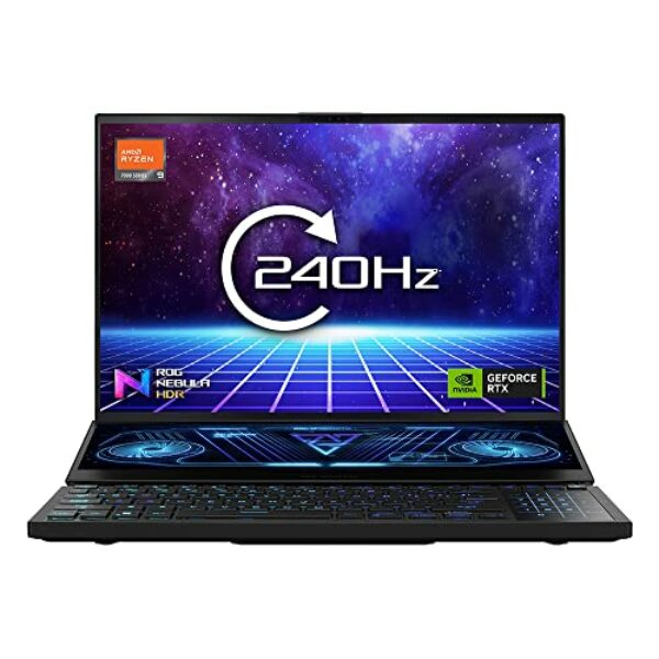 ASUS Laptop ROG Zephyrus Duo 16 GX650PY 16.0" QHD+ 240Hz 1100nits Dual-screen Gaming Laptop (AMD Ryzen 9-7945HX, NVIDIA GeForce RTX 4090, 64GB RAM, 2TB SSD, Windows 11) Includes ROG Nebula HDR Display