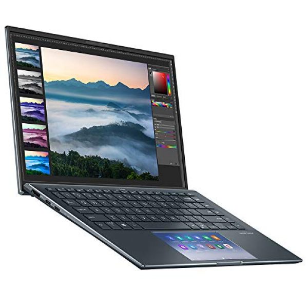 ASUS ZenBook 14 UX435EG Full HD 14" Touchscreen Laptop (Intel i7-1165G7, Nvidia MX450 Graphics Card, 16GB RAM, 512GB SSD, 32GB Intel Optane Memory, Windows 10) Includes ScreenPad 2.0