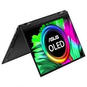 ASUS Zenbook Flip 14 OLED UN5401QA 14.0” 90Hz 2.8K Touchscreen OLED Laptop (AMD Ryzen 7-5800H, 16GB RAM, 512GB SSD, 90Hz 550nits Touchscreen, Windows 11) Includes Stylus Pen & Sleeve