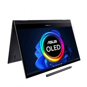 ASUS ZenBook Flip S13 UX371EA 13.3-inch 4K Touchscreen OLED Laptop (Intel i7-1165G7, 16GB RAM, 1TB SSD, Backlit Keyboard, Windows 11) includes Stylus Pen, Sleeve, USB-C to Audio Jack, Black