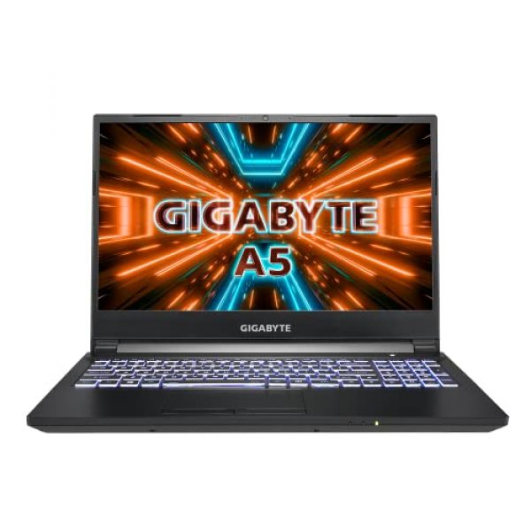 Gigabyte A5 K1 Gaming Laptop 15.6" Display NVIDIA GeForce RTX 3060 USB 3.2 AMD Ryzen 7 5800H Mobile Processor, Black, (A5 K1-BUK2150SB)