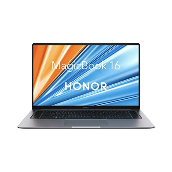 HONOR MagicBook 16 Windows 11 Laptop (16.1" 144Hz FHD IPS, AMD Ryzen 5 5600H, WiFi 6, 16 GB RAM, 512 GB SSD) - Space Grey