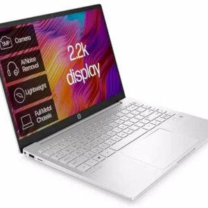 HP Pavilion Plus 14-EH0500SA 14" Full HD IPS 2.2K (2240x1400) 12th Gen 12-Core i5-1240p 8GB RAM 512GB SSD Integrated Iris Xe Graphics, Windows 11 (Renewed)