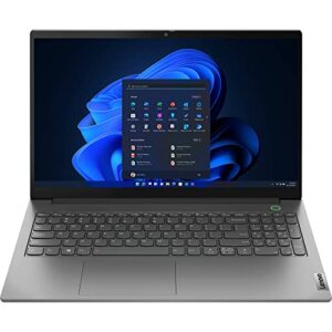 Latest Lenovo ThinkBook 15 Gen 4,15.6" FHD (1920 x 1080) IPS, Anti-Glare, 12th Gen Intel i7-1255U, 512GB SSD, 16GB DDR4, Thunderbolt 4, 1080P Camera, Win 11 Pro - Mineral Grey (Authorized Reseller)