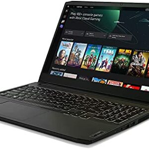 Lenovo IdeaPad Gaming 3 15 15.6" Laptop, 15.6" FHD (1920 x 1080) Display, AMD Ryzen 5 5600H Processor, GeForce RTX 3050, 8GB DDR4 RAM, 512GB SSD Storage, Windows 10H, Shadow Black, TWE Bundle