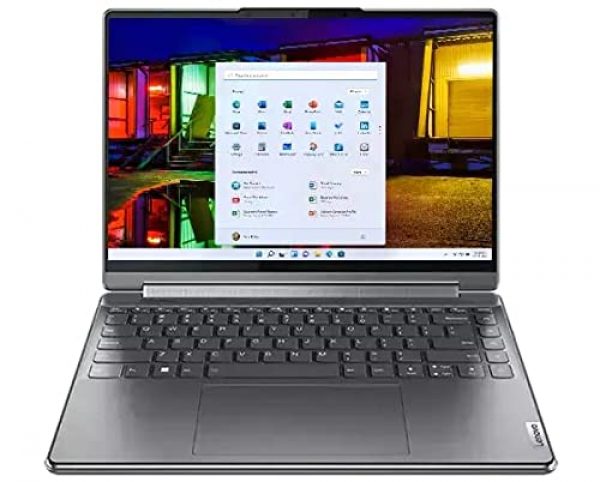 Lenovo Yoga 9i Gen 7 Laptop Computer - 14" WQUXGA (3840x2400) OLED Touch Display, Intel Core i7-1260P Processor, 16GB DDR5 RAM, 512GB PCIe SSD, Win 11 Home OS - Storm Grey