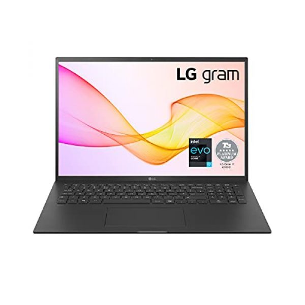 LG gram 17Z90P Black, Ultra-Lightweight 1,350g, 17-inch Laptop, Long Lasting Battery up to 19.5 hours, Intel Core i7-11th Gen, 16 GB, SSD 1 TB