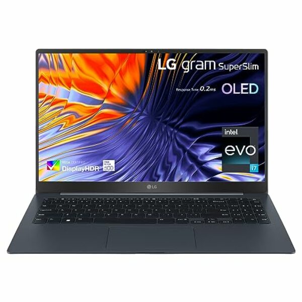 LG gram 2023 SuperSlim 15Z90RT 15 inch ultra-lightweight OLED laptop, intel i7-1360P, 16GB RAM, 1TB SSD, Dolby ATMOS, Windows 11 (Neptune Blue)