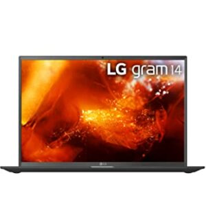 LG gram Laptop 14Z90P - 14 Inch, Intel Evo Core i7 - 11th Gen, 72Wh Battery, (1920 x 1200 px), 16 GB RAM, 512 GB SSD Memory, Windows 11 OS