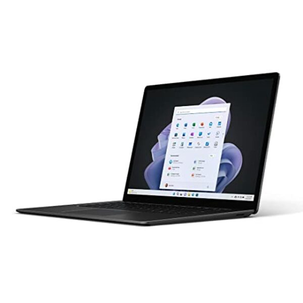 Microsoft Surface Laptop 5 Super-Thin 15 Inch Touchscreen Laptop - Black - Intel EVO 12th Gen Core i7, 16GB RAM, 512GB SSD, Windows 11 Home, UK plug, 2022 Model