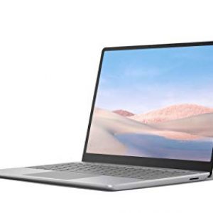 Microsoft Surface Laptop Go Ultra-Thin 12.4” Touchscreen Laptop (Platinum) - Intel 10th Gen Quad Core i5, 8GB RAM, 128GB SSD, Windows 10 Home in S Mode, 2020 Edition