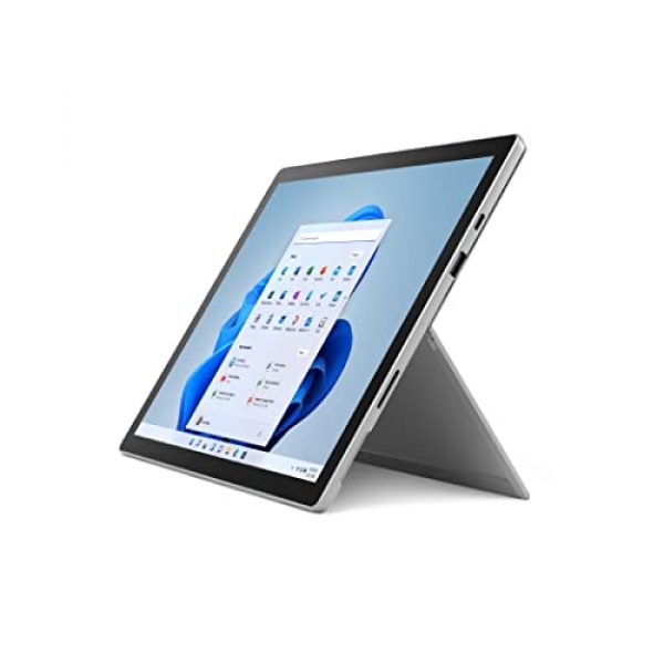 Microsoft Surface Pro 7+ 12.3 Inch 2-in-1 Tablet PC - Silver - Intel Core i5, 8GB RAM, 128GB SSD - Windows 11 Home - Device only, 2021 model