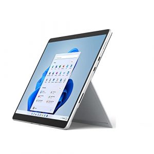 Microsoft Surface Pro 8 - 13 Inch 2-in-1 Tablet PC - Silver - Intel Core i5, 8GB RAM, 128GB SSD - Windows 11 Home - Device only, 2021 model