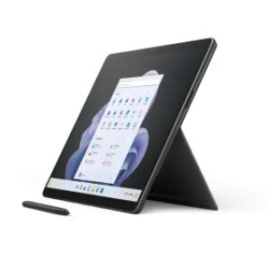 Microsoft Surface Pro 9 - 13 Inch 2-in-1 Tablet PC - Black - Intel Core i5, 8GB RAM, 256GB SSD - Windows 11 Home - Device only, UK plug, 2022 model