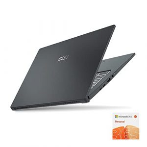 MSI Prestige 15 A12UD, 15" Notebook, Microsoft 365 Bundled, Full HD close to 100% sRGB, Intel i5-1240P, Nvidia RTX3050Ti, 8GB LPDDR4, 512GB PCIe Gen 4x4 SSD, WiFi 6E, Windows 11 - Carbon Gray