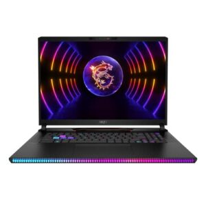 MSI Raider GE78 HX Gaming Laptop (13VI-062UK), Latest Intel Core i9-13980HX, 17" QHD+ 240Hz Panel, Latest GeForce RTX 4090, GDDR6 16GB, 16GB, 2TB SSD, Windows 11 - Core Black