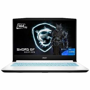 MSI Sword Gaming Laptop, 15.6" FHD IPS 144hz Display, 12th Gen Intel Core i7-12650H, GeForce RTX 3060, 16GB RAM, 1TB PCIe 4.0, Backlit KB, Wi-Fi 6, USB-C, HDMI, US Version KB, Win 11 Pro
