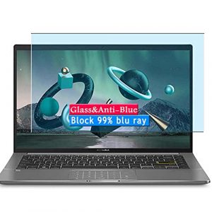 Vaxson Anti Blue Light Tempered Glass Screen Protector, compatible with ASUS VivoBook S14 S435 S435EA 14" Laptop Visible Area, 9H Film Protectors Guard